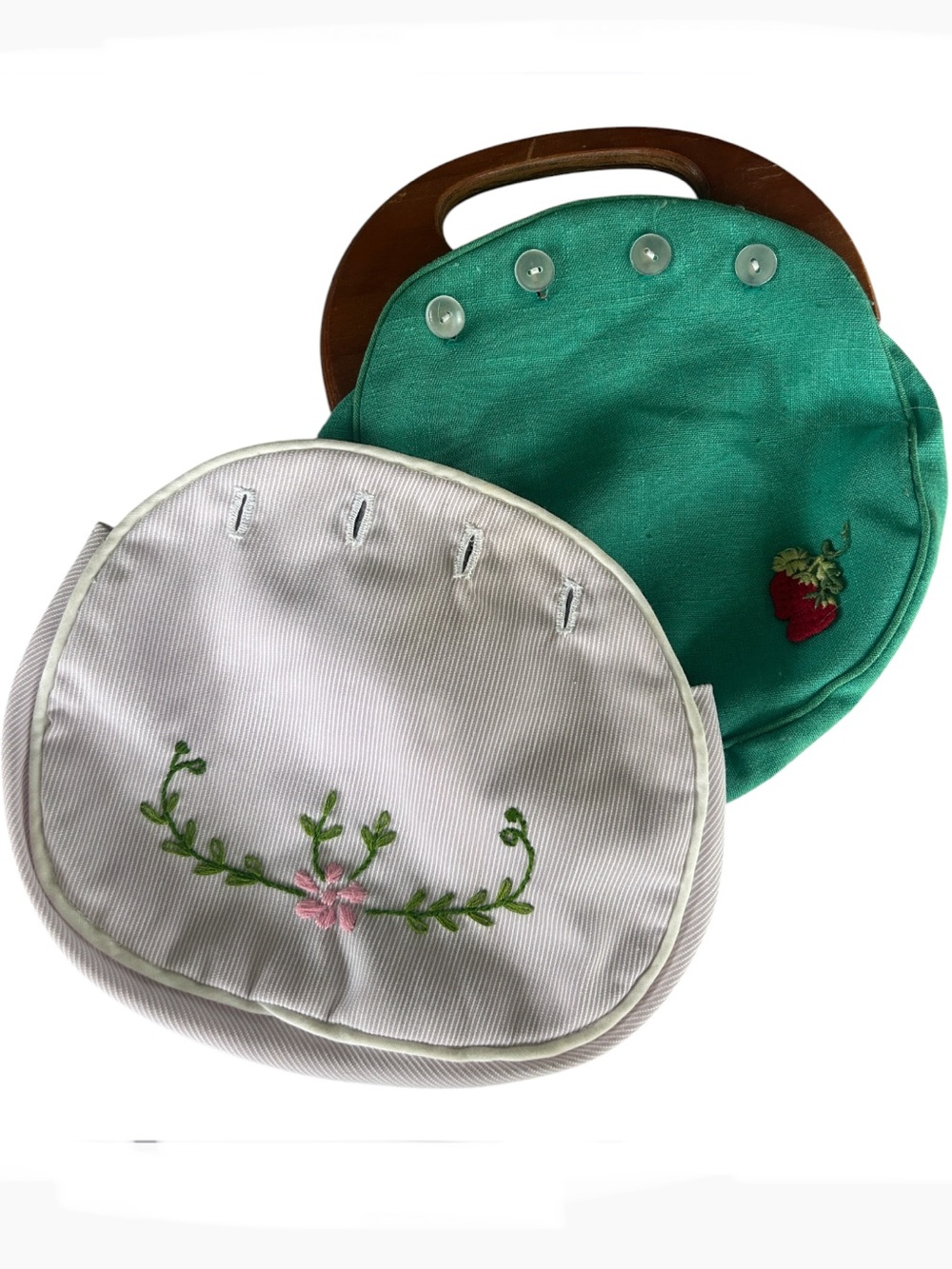 Vintage Kelly Green Bermuda Bag w Extra Cover